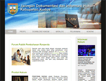 Tablet Screenshot of hukum.kuduskab.go.id